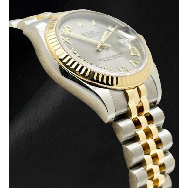 Rolex Two Tone avec Pierre Précieuse – vue d'angle