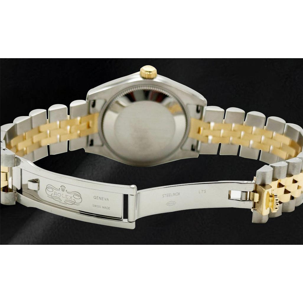 Pierre Précieuse Rolex en Two Tone – vue de dessus