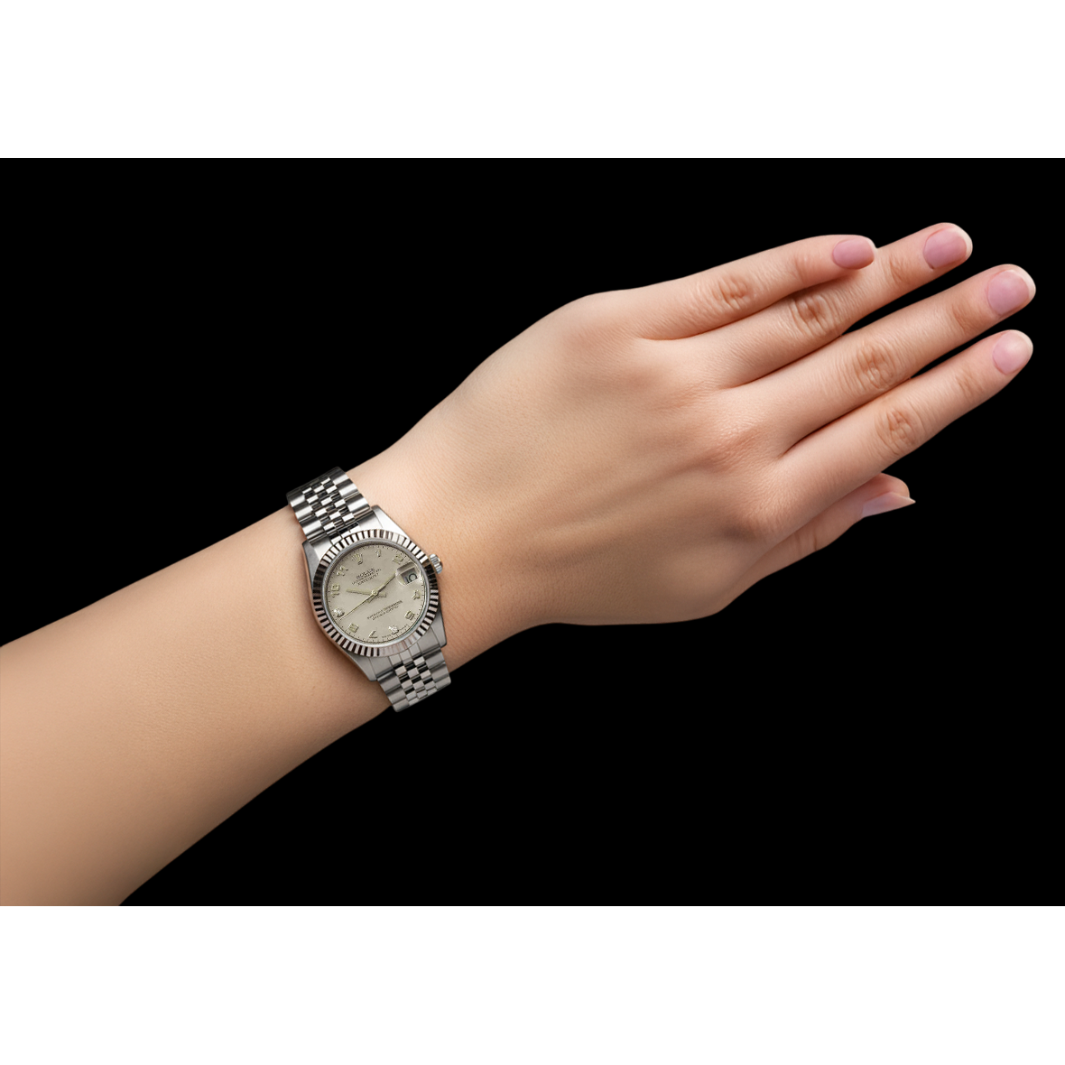 Perle des Mers du Sud Rolex -carats Stainless Steel – vue de profil