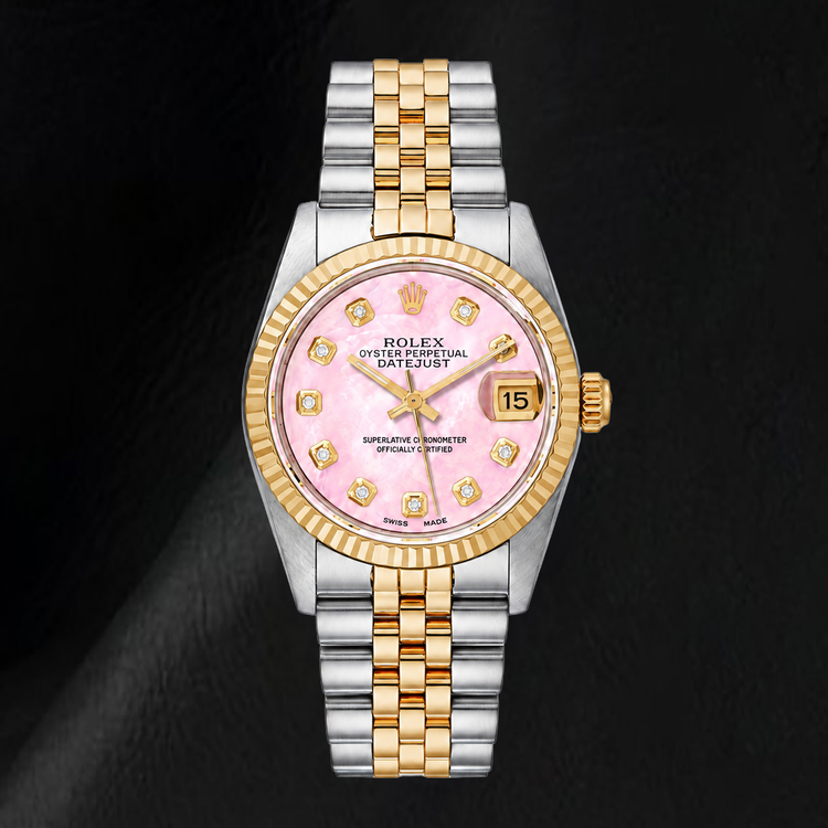 Montre Rolex Datejust 31 mm Bicolore Cadran Diamants Nacre Rose