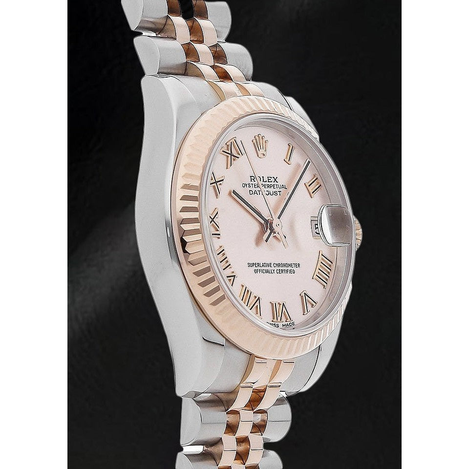Signature Gemme Rolex carats – vue de côté