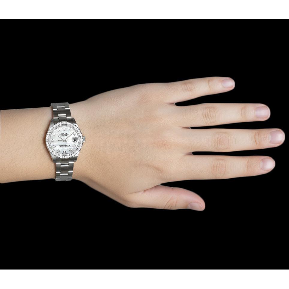 Perle de Culture Rolex – vue d'angle