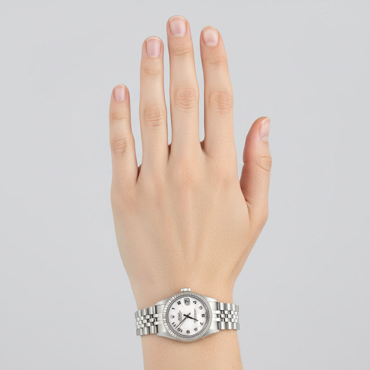 Perle des Mers du Sud Rolex -carats Stainless Steel – vue d'angle