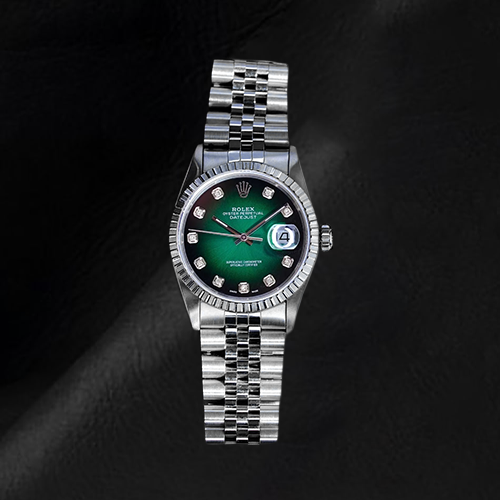 Diamant Fin Rolex en Stainless Steel – vue de face