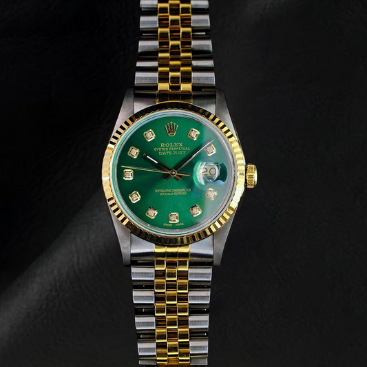 Éblouissant Rolex 0,20 carats – vue de face