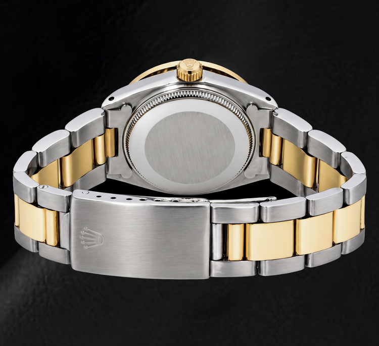 Montre Rolex Datejust 6824 31 mm Bicolore Cadran Diamants Vert