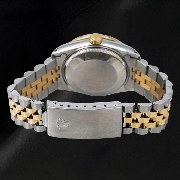 Montre Rolex Datejust 6824 31 mm Cadran Diamants Jubilé Argenté Bracelet Jubilé Bicolore