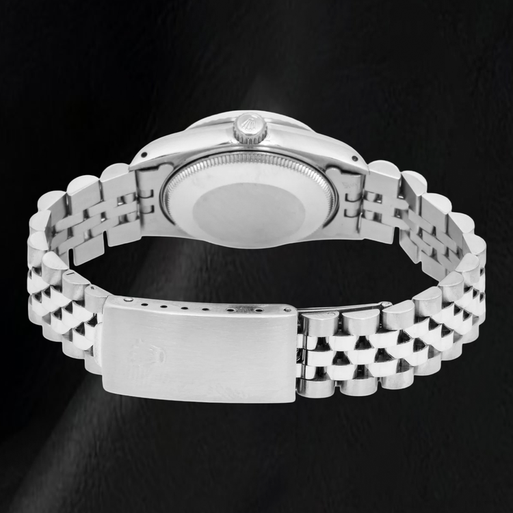 Montre Rolex Datejust 68274 31 mm Cadran Blanc à Chiffres Romains Bracelet Jubilé en Acier Inoxydable