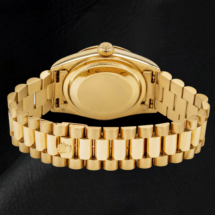 Montre Rolex Datejust 68278 31 mm en Or Jaune Cadran Blanc Chiffres Romains
