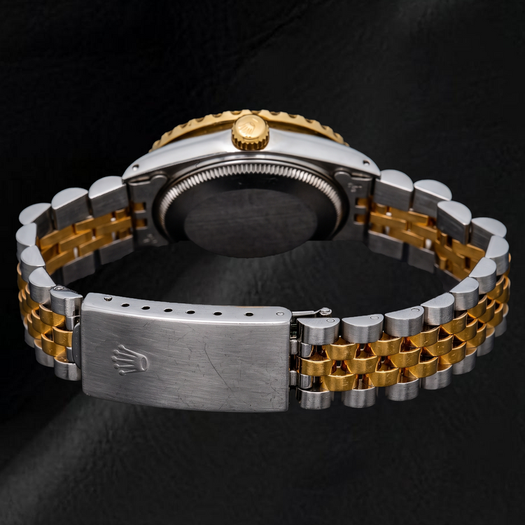 Montre Rolex Datejust 6827 31 mm Cadran Diamants Champagne Bicolore Or Bracelet Jubilé