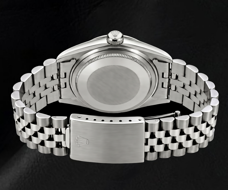 Montre Rolex Datejust 6916 26 mm en Acier Inoxydable Cadran Diamants en Nacre Noire