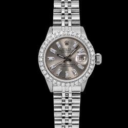Montre Rolex Datejust 6916 26 mm en Acier Inoxydable Cadran Diamants Gris
