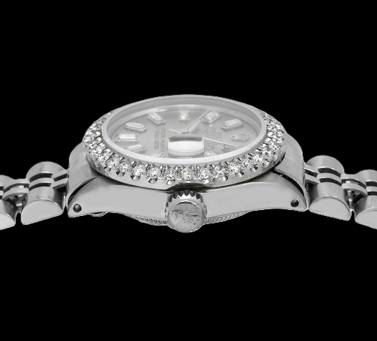Montre Rolex Datejust 6916 26 mm en Acier Inoxydable Cadran Diamants Gris