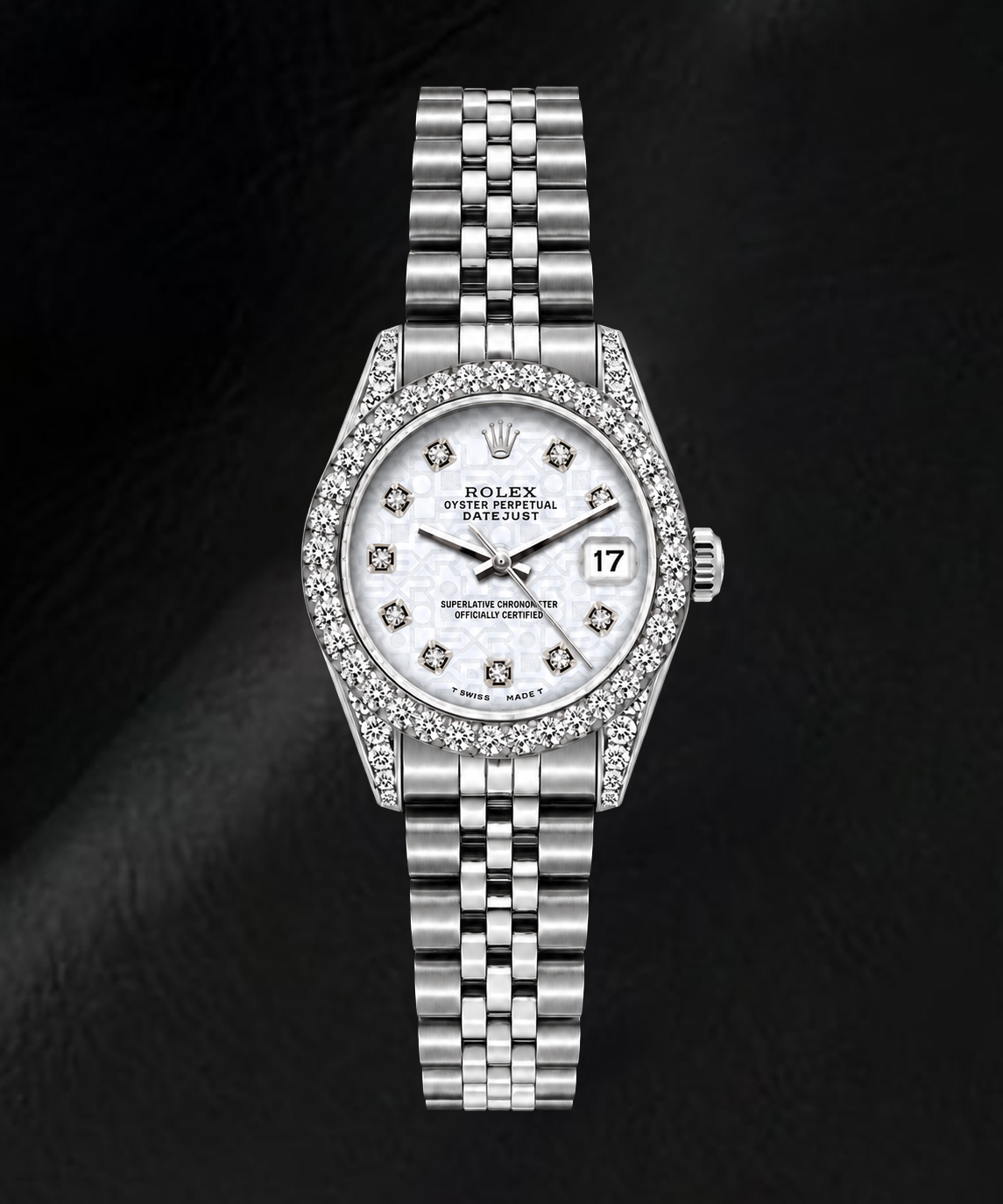 Montre Rolex Datejust 6916 26 mm Cadran Diamants Jubilé Argenté en Acier Inoxydable