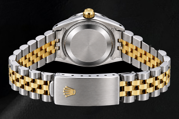 Montre Rolex Datejust 69173 26 mm Bicolore Cadran Champagne à Index Bâtons