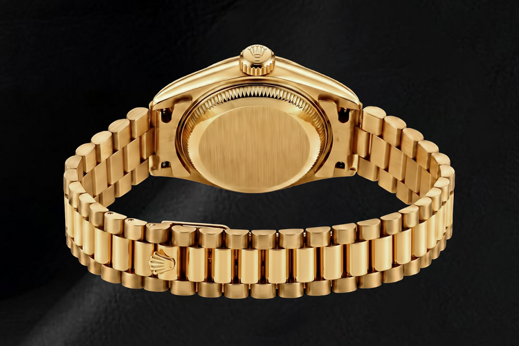 Montre Rolex Datejust 69178 26 mm en Or Jaune, Cadran Diamants en Nacre Rose