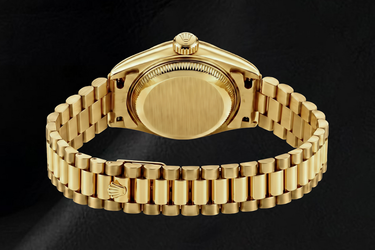Montre Rolex Datejust 69178 26 mm en Or Jaune, Cadran en Nacre Blanche à Chiffres Romains