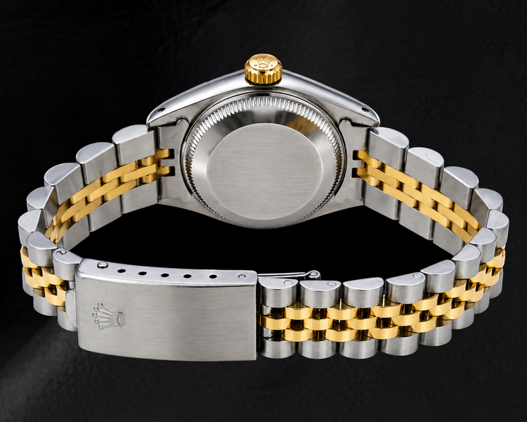 Montre Rolex Datejust 6917 26 mm Bicolore Cadran Diamants Bleu