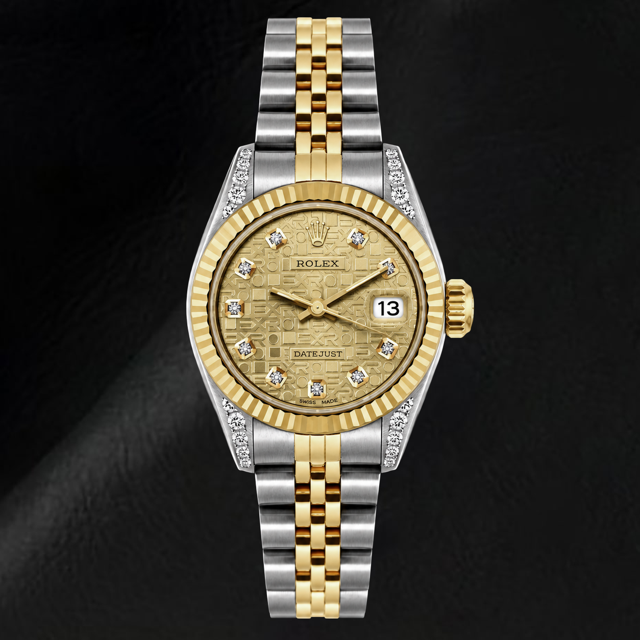 Montre Rolex Datejust 6917 26 mm Bicolore Cadran Diamants Champagne Jubilé