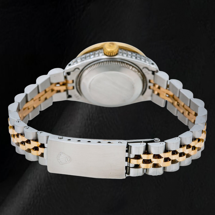 Montre Rolex Datejust 6917 26 mm Bicolore Cadran Diamants Argenté