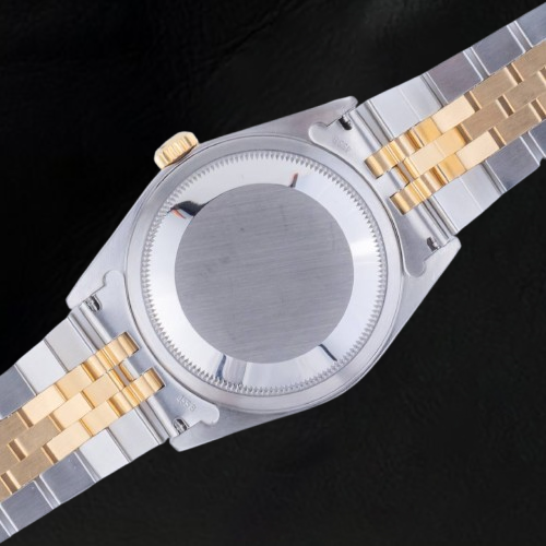 Rolex Datejust Année 2002 Cadran romain blanc 36 mm Montre bicolore