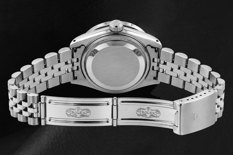 Montre Rolex Datejust 26 mm Acier Inoxydable 6916 Cadran Diamants Noir avec Filet de Diamants