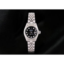 Rolex Datejust Cadran Diamant Lunette Cannelée Montre Femme acier inoxydable Jubilé