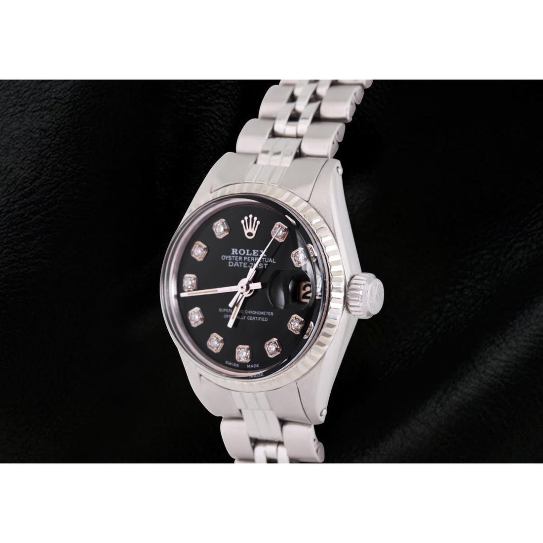 Rolex Datejust Cadran Diamant Lunette Cannelée 