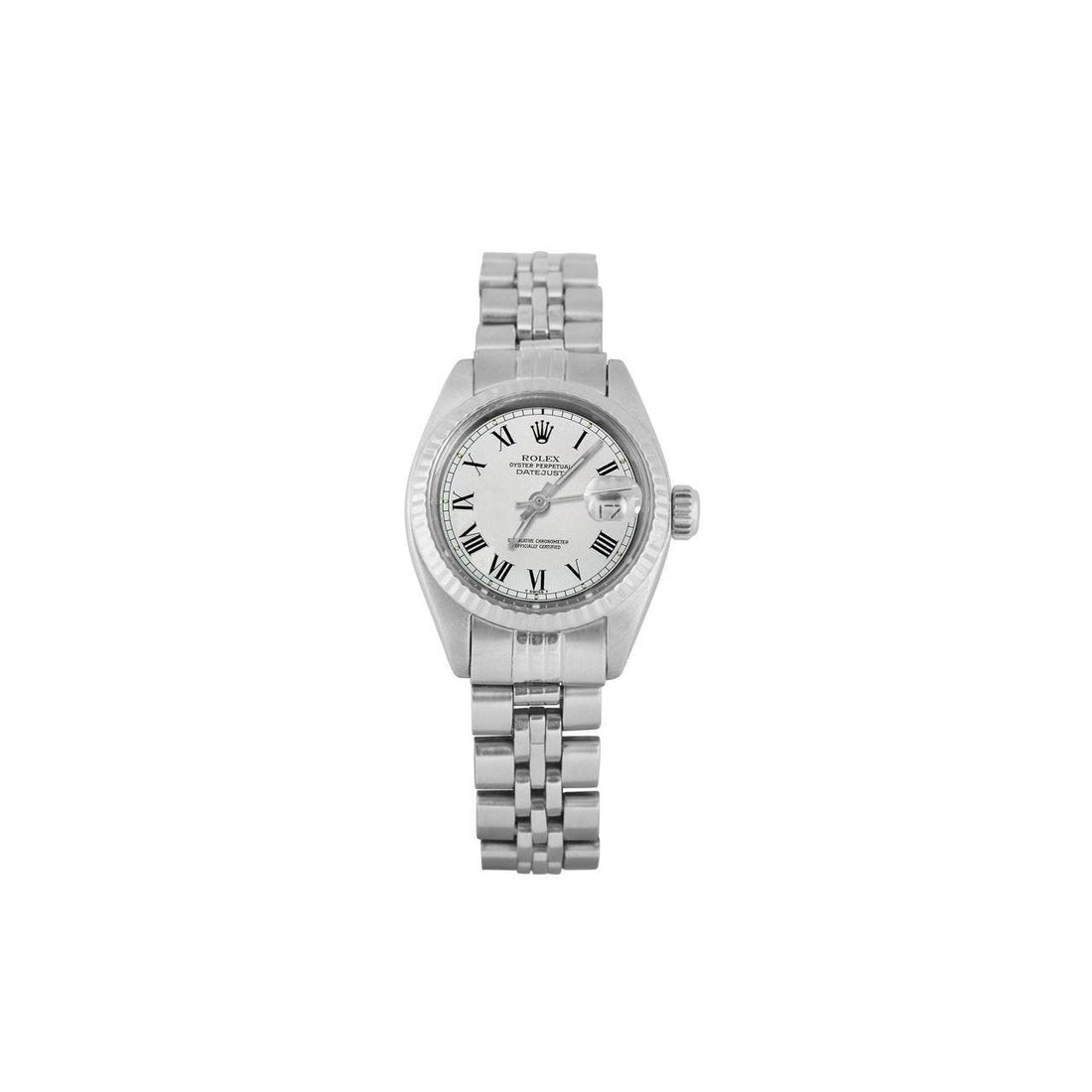 Rolex Datejust Cadran Romain Blanc Montre Femme