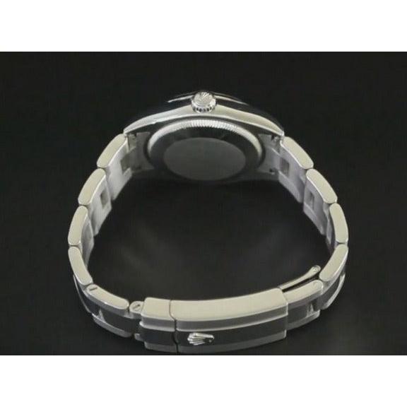 Rolex Datejust Ii Montre Homme Cadran Romain Bleu Bracelet huître acier inoxydable2