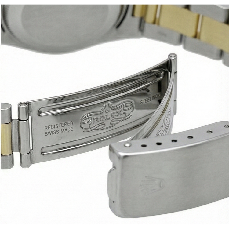 Rolex Datejust Montre Femme Bicolore à Lunette Diamant