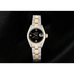 Rolex Datejust Montre Femme Cadran Diamant Arabe huître Deux Tons