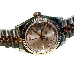 Rolex Datejust Montre Femme Cadran Diamant Champagne