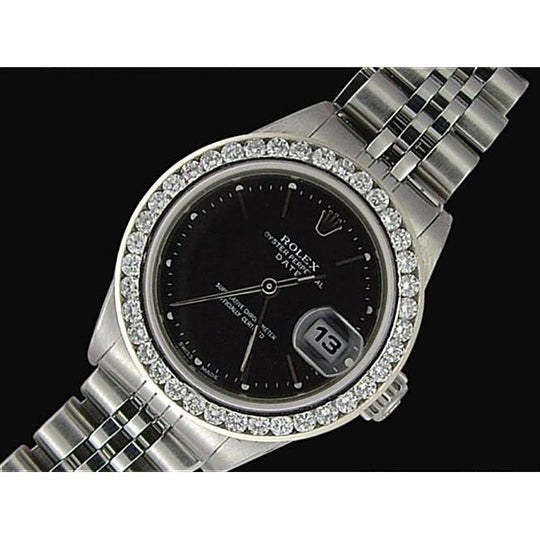 Rolex Datejust Montre Femme Lunette Diamant 