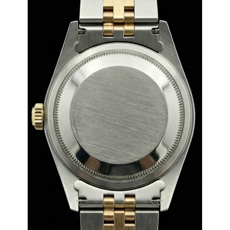 Rolex Datejust Montre Femme acier inoxydable & Bracelet Jaune Bâton Brun