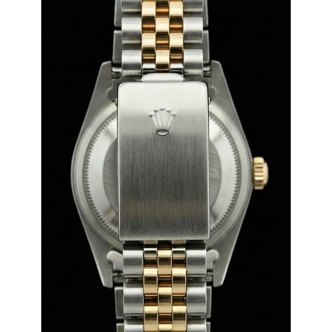 Rolex Datejust Montre Femme acier inoxydable & Bracelet Jaune Bâton Brun