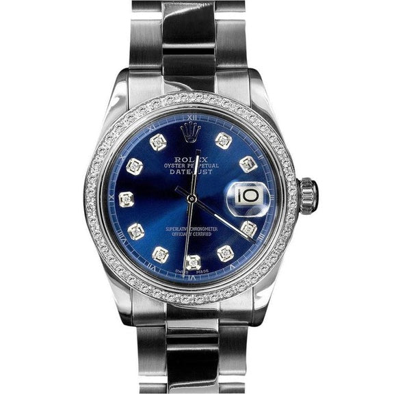 Rolex Datejust Montre en acier inoxydable pour homme