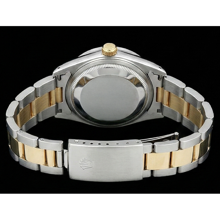 Rolex Datejust Montre pour femme bicolore avec lunette en diamant