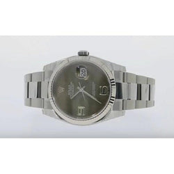 Rolex Datejust Montre pour homme Lunette cannelée Bracelet en acier inoxydable à réglage rapide