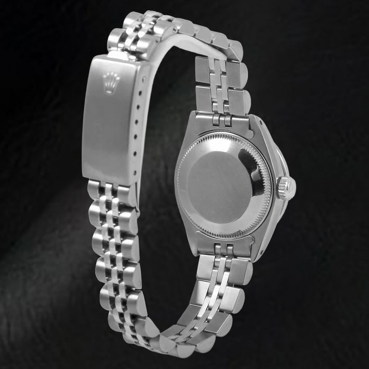Brillant Baguette Rolex en Stainless Steel – vue de dessus