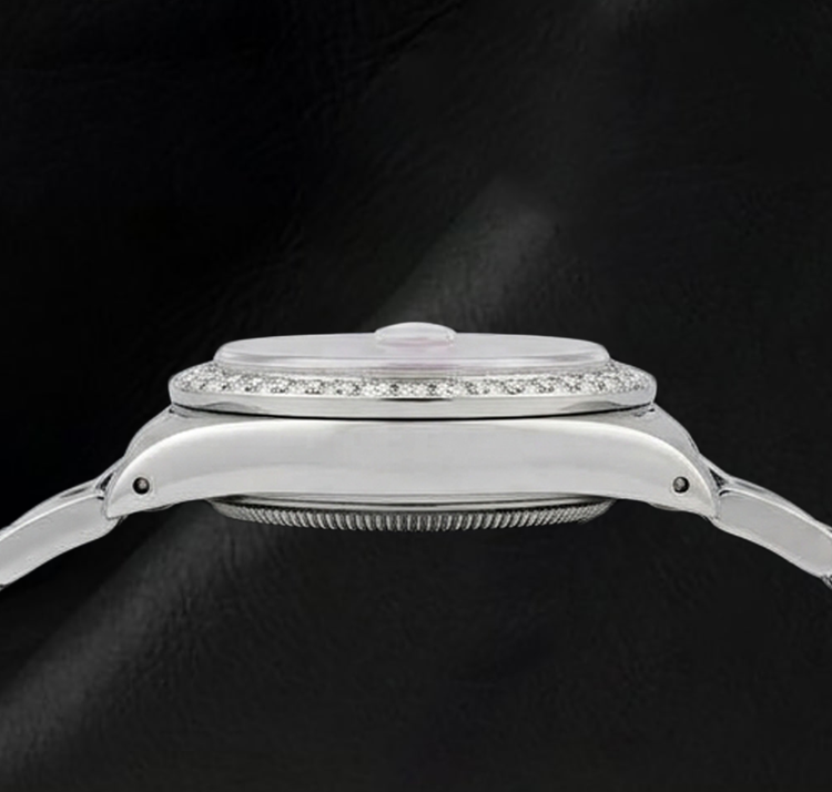 Montre Rolex Datejust 6916 26 mm en Acier Inoxydable Cadran Diamants Rose