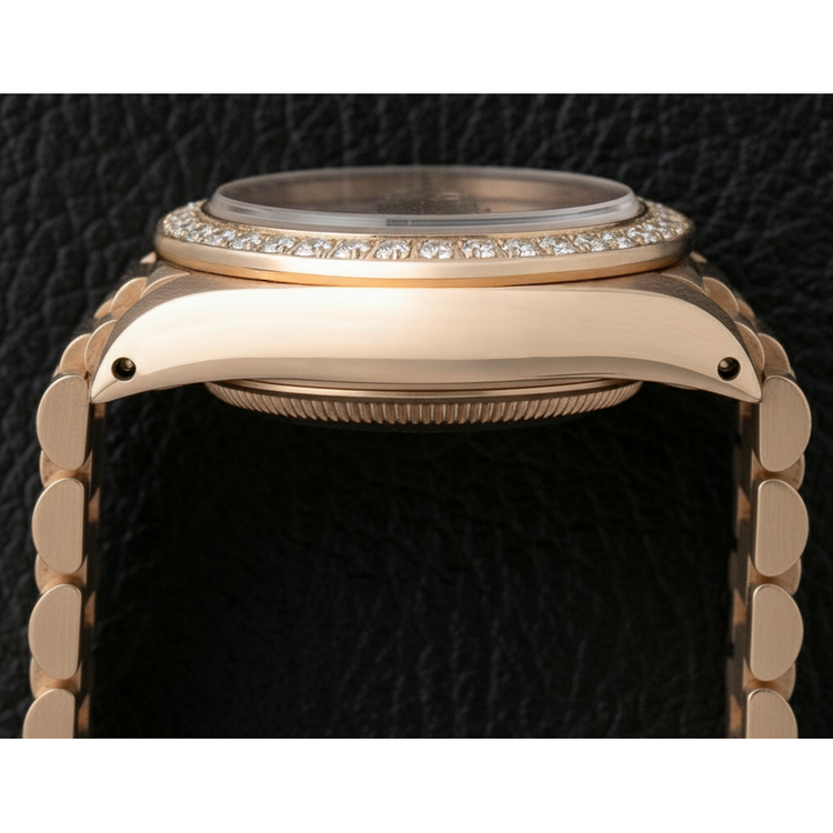 Rolex Datejust Regarder Femme Nacre Corde Cadran Diamant or jaune