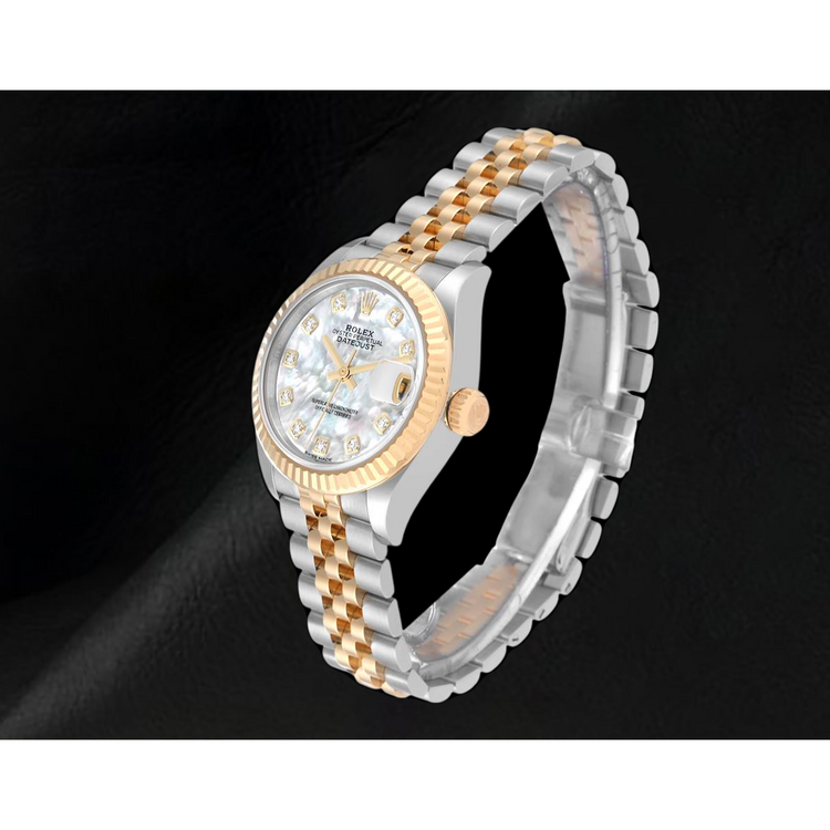 Montre Femme Rolex Datejust Bicolore 28 mm Nacre Diamant 279173