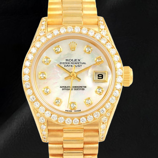De luxe Rolex 0,20 carats – vue de face