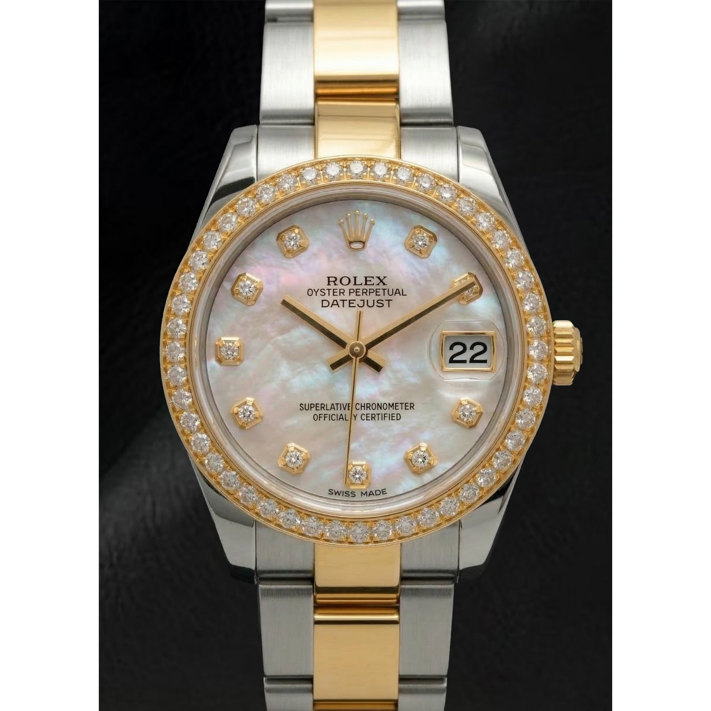 Rolex Two Tone avec Perle de Culture – vue principale