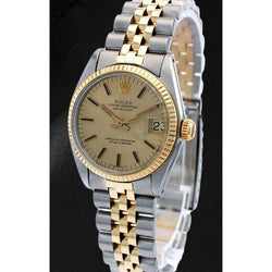 Rolex Datejust 31 mm Champagne Stick Montre bicolore