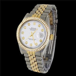 Rolex Datejust diamant lunette bicolore montre pour homme