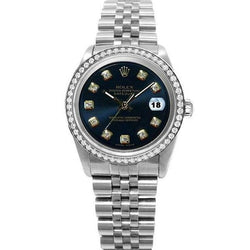 Rolex Datejust perpétuel acier inoxydable jubilé Montre à cadran diamant et lunette ensemble rapide