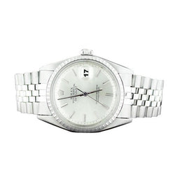 Rolex Datejust zilveren stick wijzerplaat herenhorloge roestvrij staal