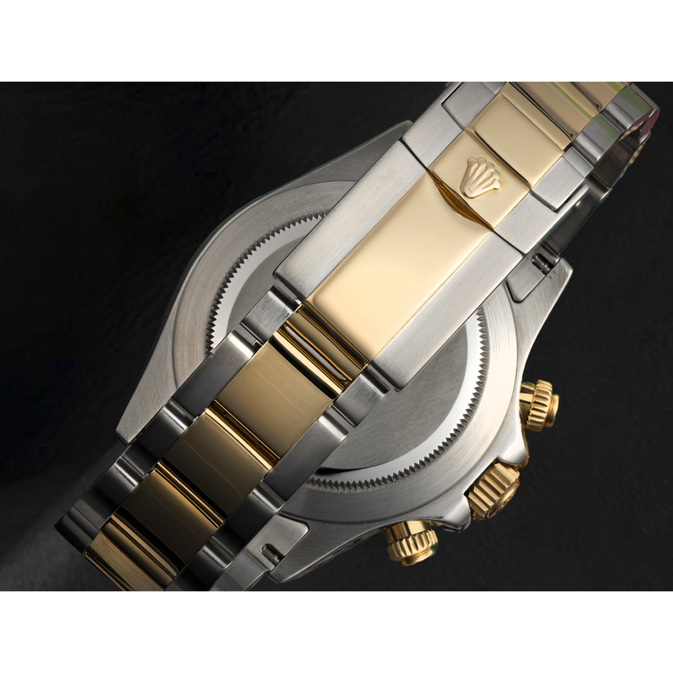 Montre Rolex Daytona Cosmograph Cadran à Chiffres Arabes en Acier Inoxydable et Or Jaune